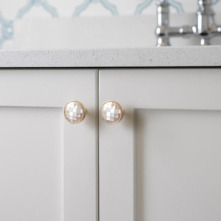 Natural Shell/ Lattice shape knob Dresser Drawer Knobs Pulls Handles/Cupboard Pink Knobs Furniture Cabinet Handle