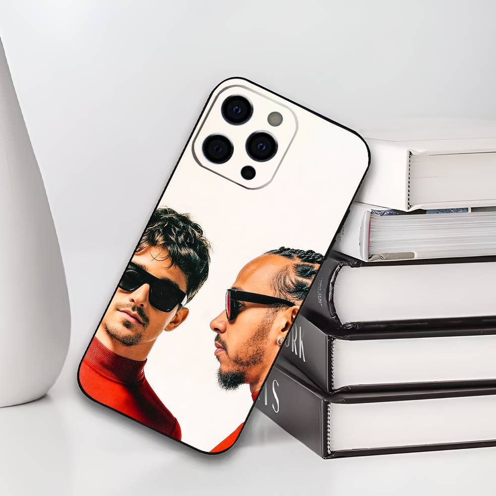 C-Charles Leclerc 16 Phone Case For IPhone 17,16,15,14,13,12,11,Plus,Pro,Max,Plus,XS,soft Case Black Silicone