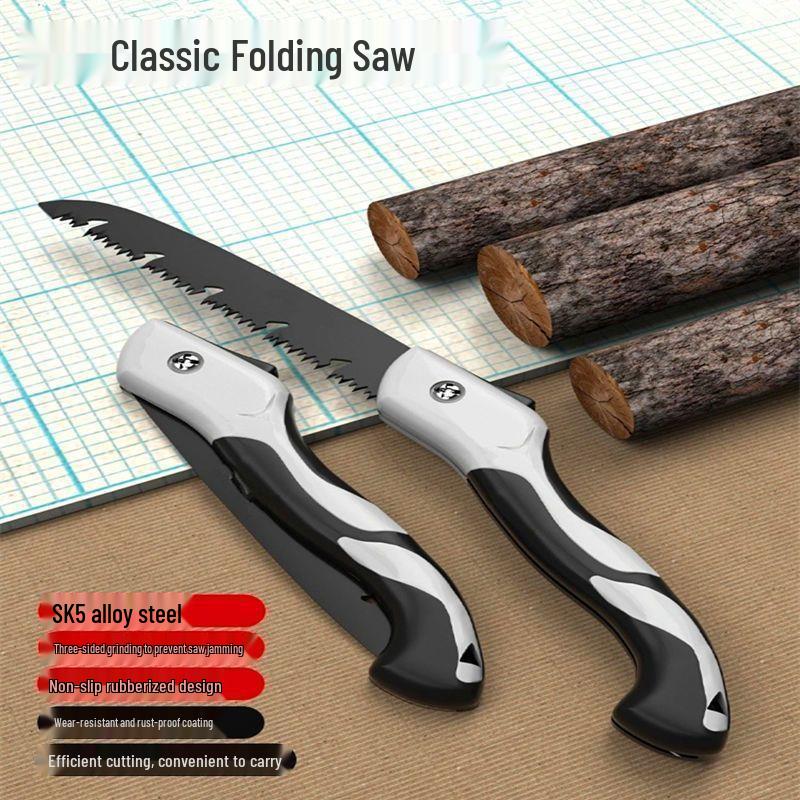 Deutsche Klappsäge aus Manganstahl für schnelles Holzarbeiten und Baumsägen