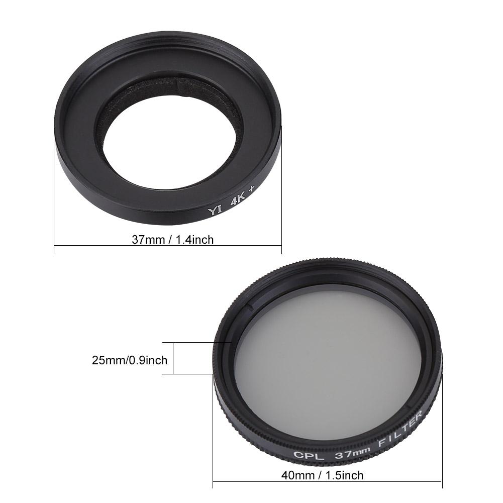 CPl UV 37mm Protective Lens Filter for YI 4K Action Sports Camera