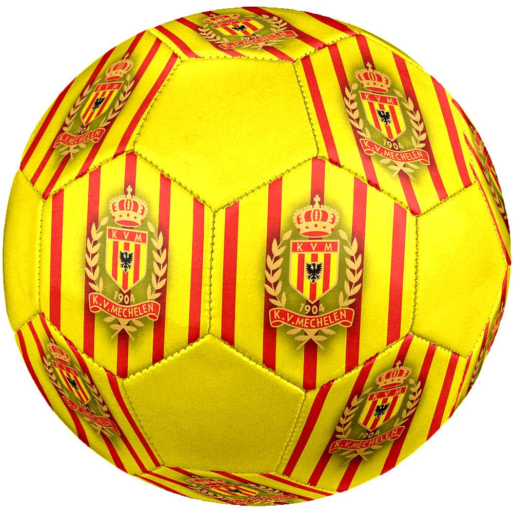 KV Mechelen Size 5 Soccer Ball, Machine-Stitched PVC, Durable & High Bounce, All Ages Fit, fan merchandise, matches & outdoor use.