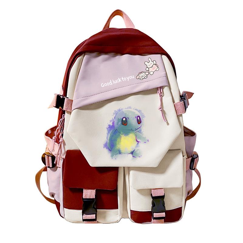 Pokemon Pokémon Elf Peripheral Printing Casual Backpack Elementary and Secondary School Students Large Capacity Backpack