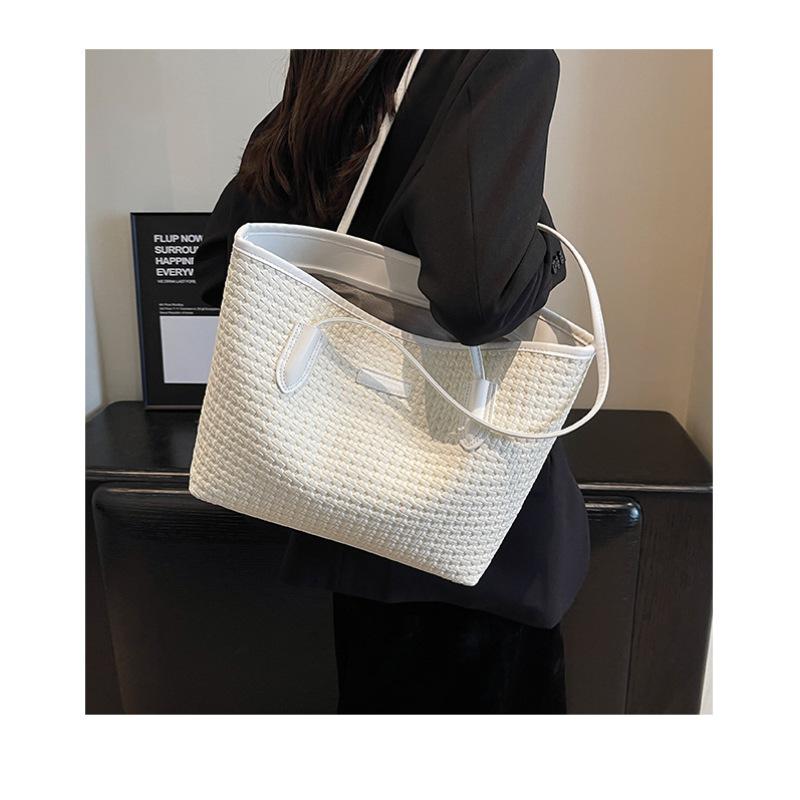 Tooxika Women's New Simple High-end Large-capacity Tote Bag Versatile Single-shoulder Underarm Bag