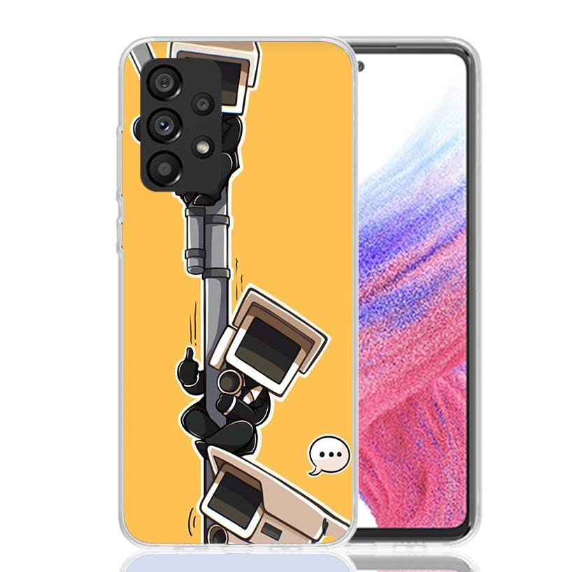 S-Skibidi Toilet Mobile Cell Phone Case For Samsung Galaxy A17 A16 A14 A15 A13 A57 A56 A54 A55 A53 A37 A36 A34 A35 A33 A26 A24 A