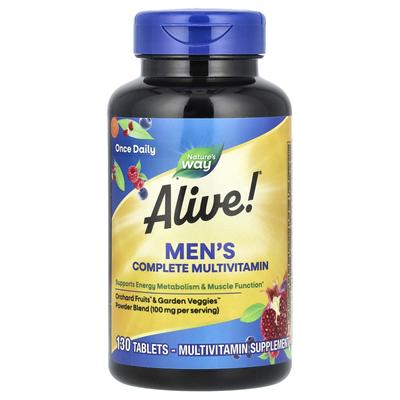 Alive!® Complete Multivitamin for Men, 130 Tablets