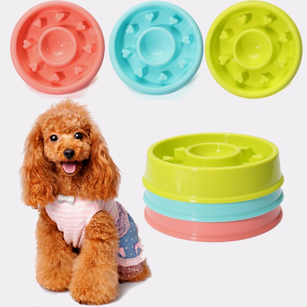 Buy Portable Pet Dog Feeding Food Bowls Puppy Slow Down Eating Feeder