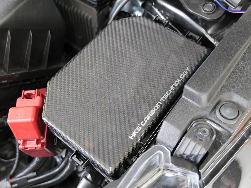HKS Carbon Fiber Fuse Box Cover for GXPA16 GR Yaris G16E-GTS 70026-AT007