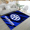 Inter Milan Customize Text Floor Rug Office Rug Suitable for Foyer Game Room Hallway Dormitory Antislip Carpet Decorate Offices Best for Christmas