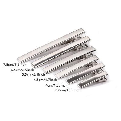 50 teile/los Metall Krokodilklemmen Kabel Blei Prüfung Metall Krokodilklemmen Schellen Haarspangen Haarnadeln 35mm-75mm