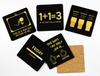 Inkdotpot Set of 6 Drink Coasters Easy Clean 4 Inch Square  Coasters  Cork Base-  Reusable- Funny Bachelor