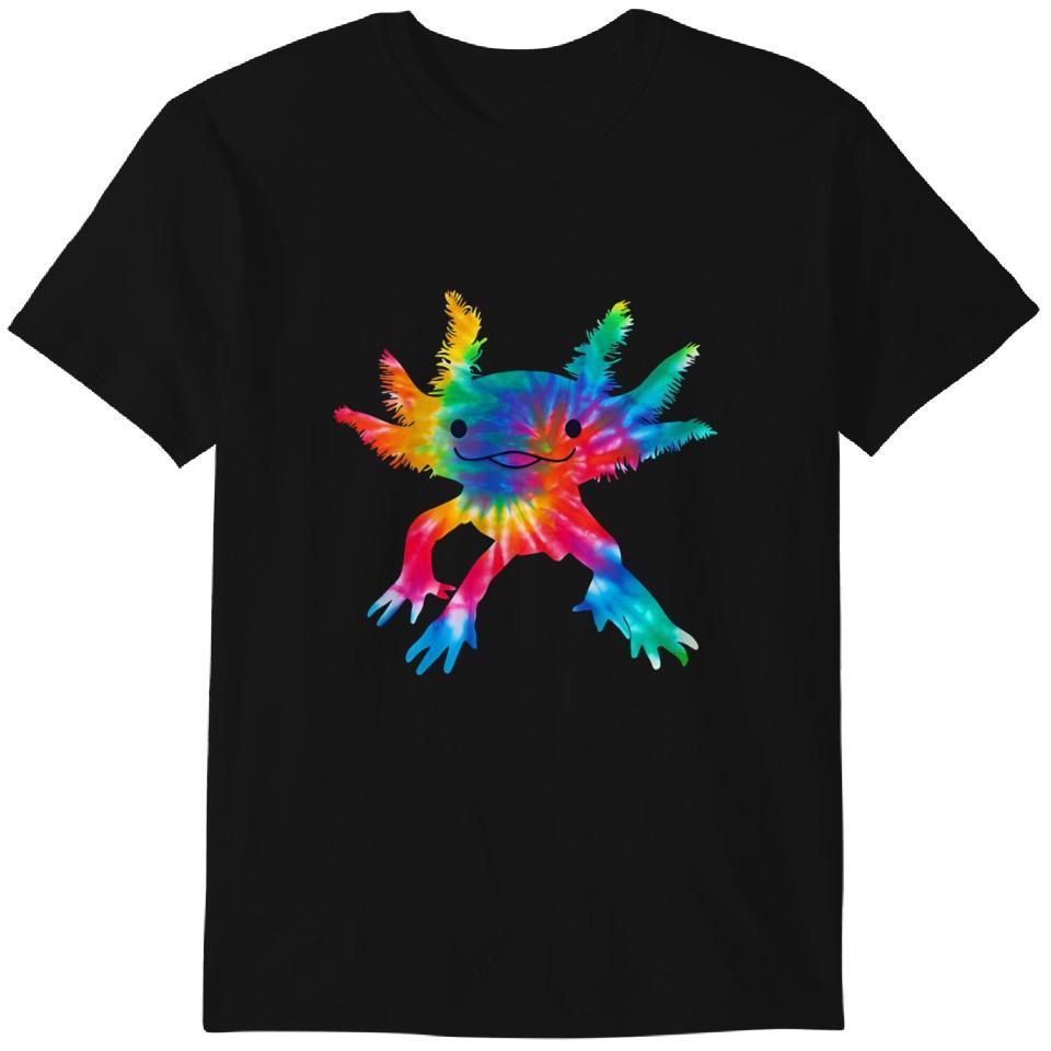Cute Axolotl Tie Dye T-Shirt, Axolotl Lover Shirt, Mens Womens Funny Axolotl T-Shirt, Funny Axolotl Shirt, Axolotl Gift Classic T-shirt XL