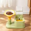 2-in-1 Pet Bowl Adjustable Height Automatic Water Dispenser Cat Water Food Bowl  Cat Feeding