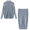 Maglione e Gonna Lavorati a Maglia da Donna