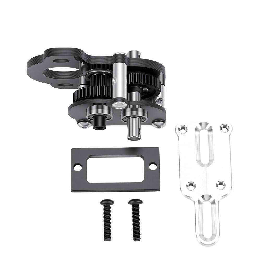 Carbon Gearbox with Adapter Plate Fit for LCG Chassis 1 10 Scale Ultra Light 48P Carbon Fiber Tiny Gearbox Left Motor
