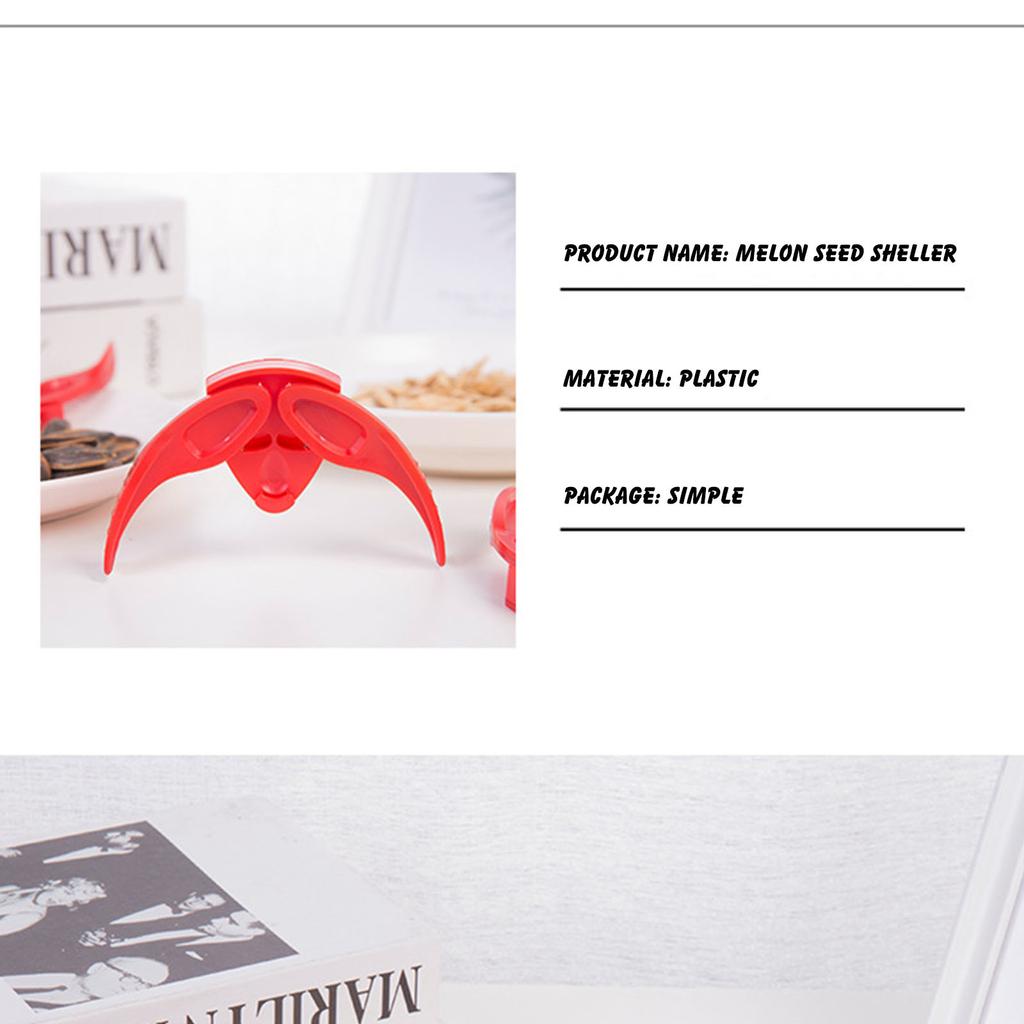 Cortadora de semillas de melón, herramienta de cocina, artefacto de semillas de melón, Clip de tuerca desgranadora