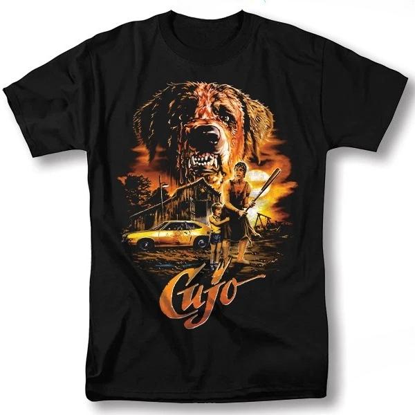 Cujo Shirt Movie Classic Retro Vintage Graphic Design TShirt Men Clothing S