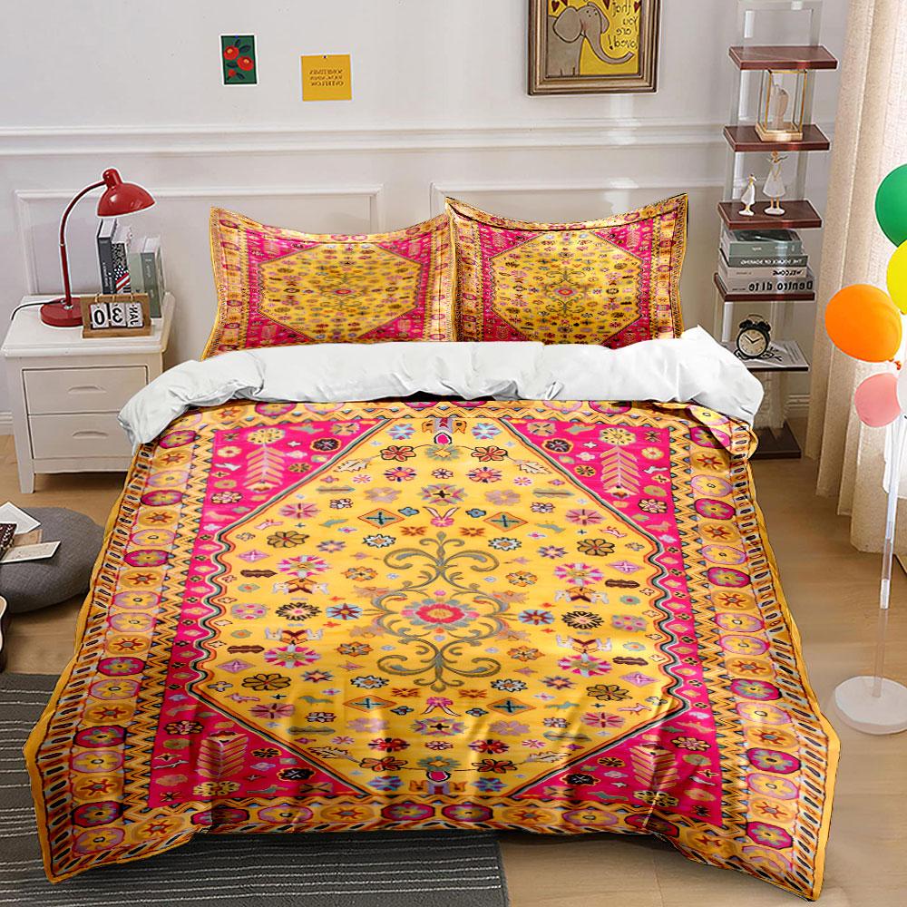 

Floral and geometric motifs. Bedding sets Duvet cover sets Duvet covers Pillowcases(1 * Duvet Cover 2 * Pillowcases, without duvet insert) 135x200cm
