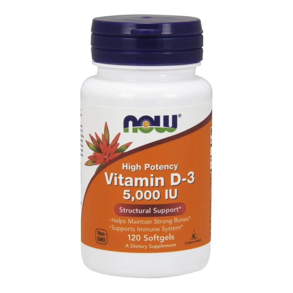 Vitamin D-3, 5000 IU - 120 Softgels