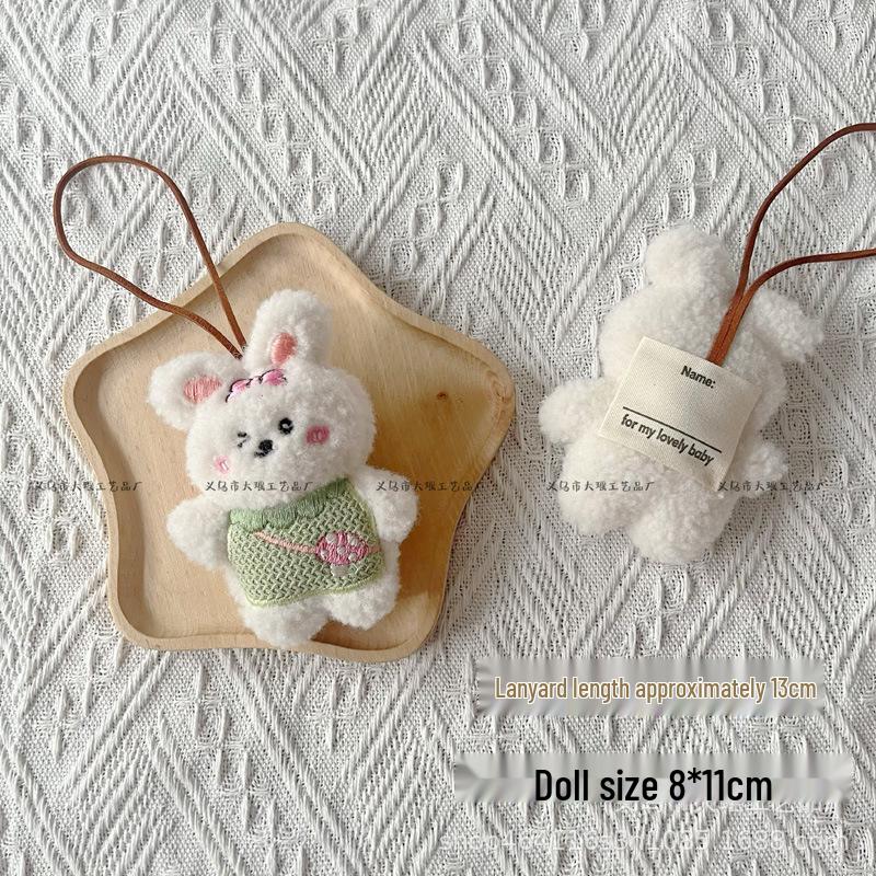 Adorable Miu-style Rabbit & Bear Bag Charm: Cute Girly Decoration & Creative Student Gift