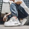 Herrskor Platt Mesh Andningsbara Casual Sport Tjock Sula Trend Alla Utomhus Gång Löpning Sneakers Mode Student Board Shoe