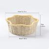 1PC Bin Foldable Rattan Style Bohemian Style Desktop Multipurpose Handwoven Eco-Friendly Paper Rope Minimalist 31x31x10cm