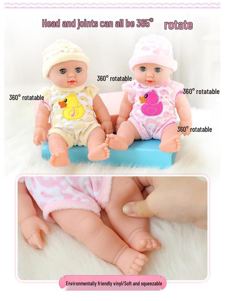 12-Inch White Fashion Doll - Dress-Up, Stuffed Toy for Girls, Playhouse & Reborn Doll
