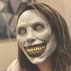 Halloween Headgear Venom Mask Terrifying and Realistic Exorcist Latex Mask Smiling White Eyed Devil Headgear Party COS Clothing