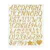 5 Sheets English Letter a-Z Glitter Letter Stickers Shiny Silver Letter Number Sticker  Scrapbook