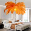Postmodern Creative Feather LED Chandelier for Hotel, Club, Living Room, Bedroom