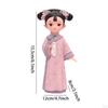 Girl Resin Statue Miniature Figurine Gift Doll Toy Folk Dress Decoraitve Sculpture Traditional