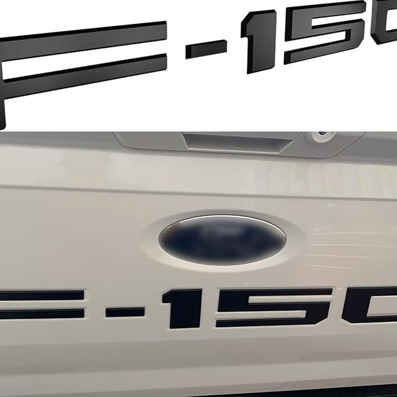 Tailgate Ert Letters Compatible With F150    2024 2025 3D Emblems With Strong Adhesive 251007 Matte Black