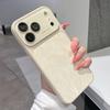 Handyhülle aus Chiffon mit Struktur für iPhone 14/15/16/17 Pro Max mit großem Sichtfenster