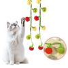 Fruit-Shaped Catnip Toy String Interactive Cat Toy Cat Teaser String with Bell Soft Tomatoes Cat Chew Toy for Indoor Cats Play And Exercise