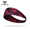 WRELS Summer Sport Headbands Breathable Fitness Sweatband Non Slip Elastic Tennis Headband Men Woman Soft Yoga Sweat Hair Bands