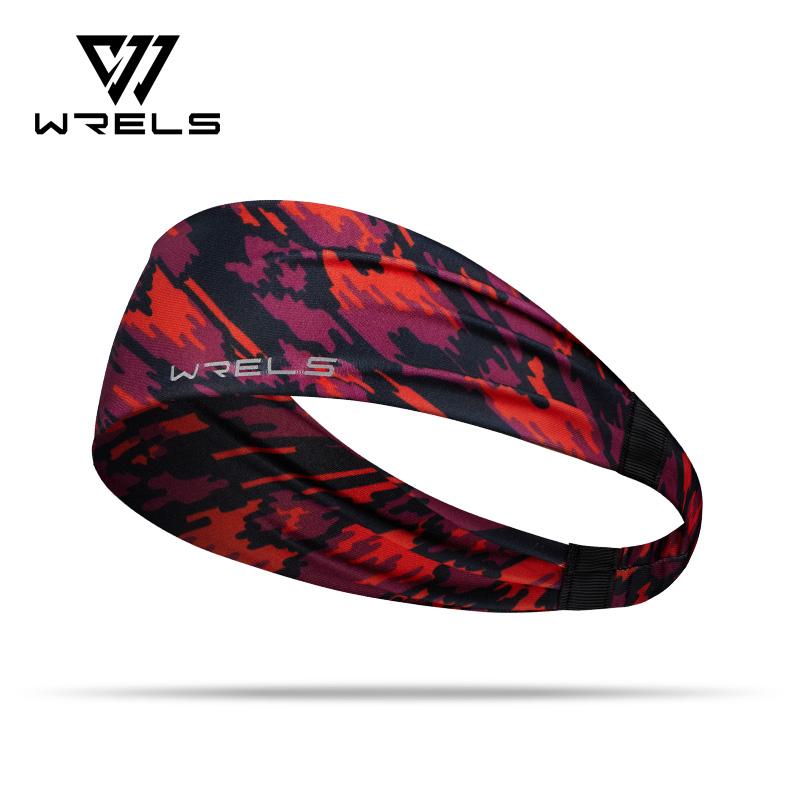 WRELS Summer Sport Headbands Breathable Fitness Sweatband Non Slip Elastic Tennis Headband Men Woman Soft Yoga Sweat Hair Bands