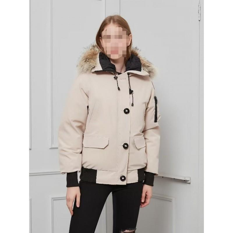 Goose Down Jacket Chilliwack Bomber Jacket Women's Short Canadian Winter Warm Jacket