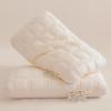 Knitted French Jacquard Single Pillow Neck Support Dorm Bedding Soft Soy Protein Fiber Filled