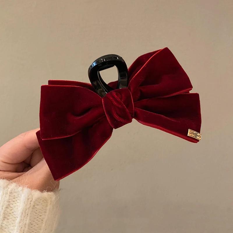 Large Bow Hair Claw Nonslip Hair Jaw Strong Hold Clamps Fashion Hair Accessories for Women and Girls