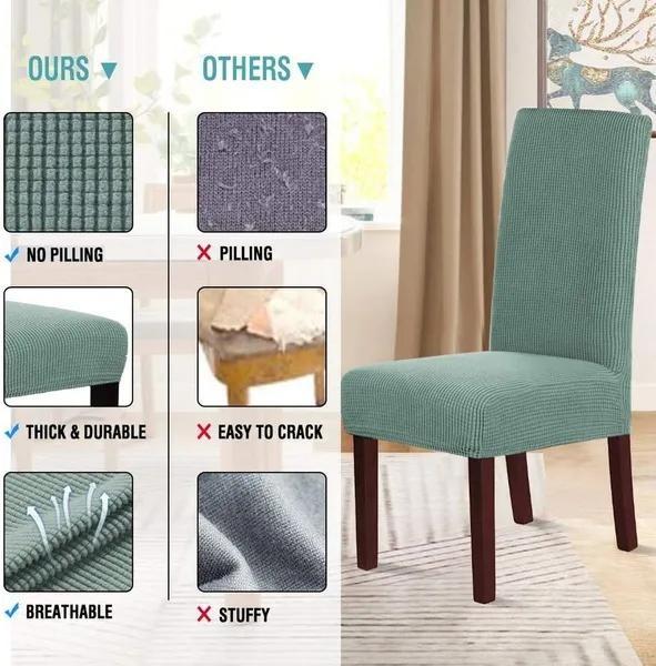 Жаккардовый чехол на стул, эластичный чехол на стул, эластичный чехол, чехол для сиденья, защита от пыли, украшение стула, столовая, свадьба, вечеринка