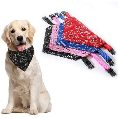 Hunde Bandanas Lätzchen Groß Haustier Schal Verstellbar Haustier Baumwolle Karomuster Waschbar Fliege Halsband Katze Hund Schal Große Hunde Accessoires Halstuch