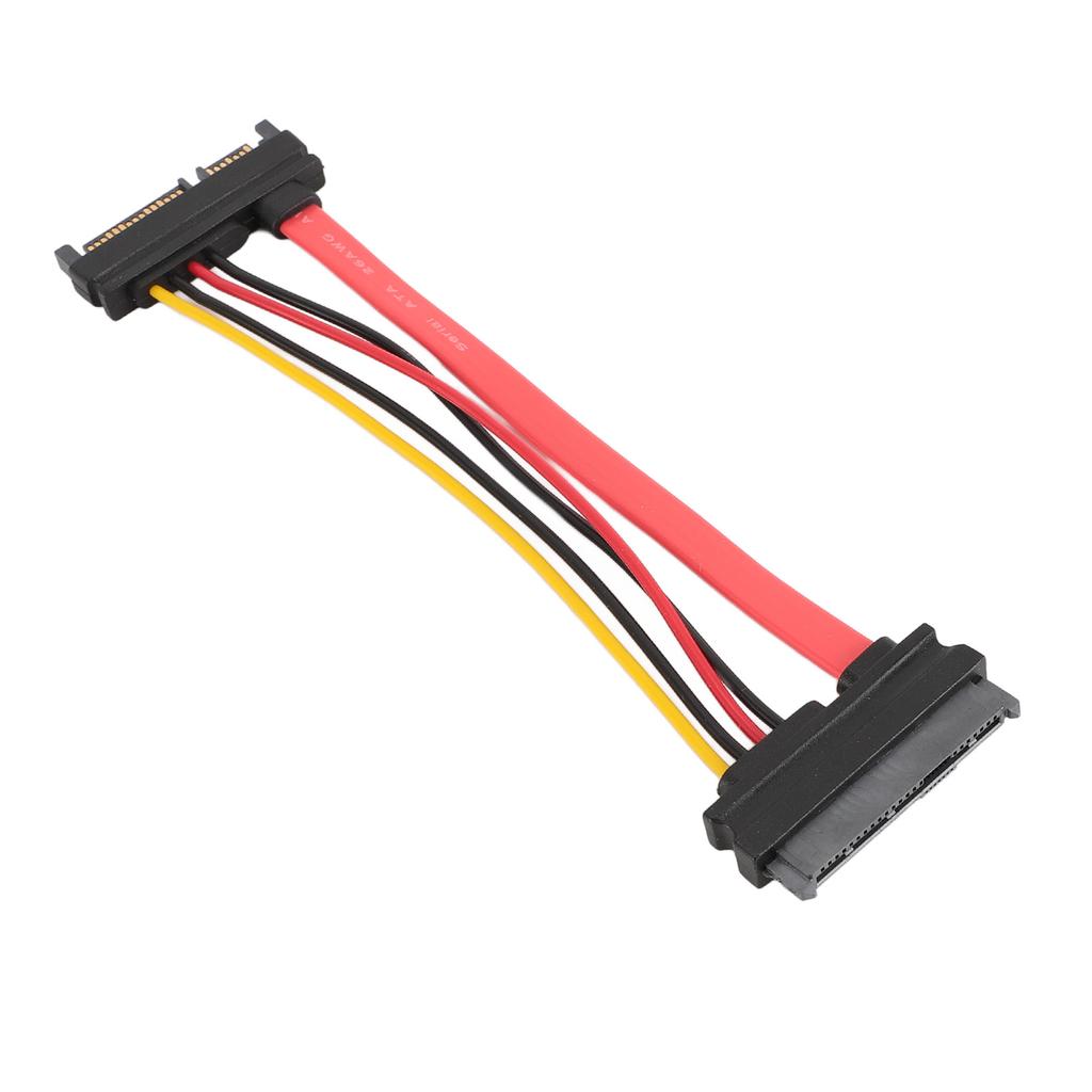 SATA22P M SAS29P F Male to Female Extension Cable SATA7 15pin Hard Disk Data Power Extension Cable SFF 8482 0.15m