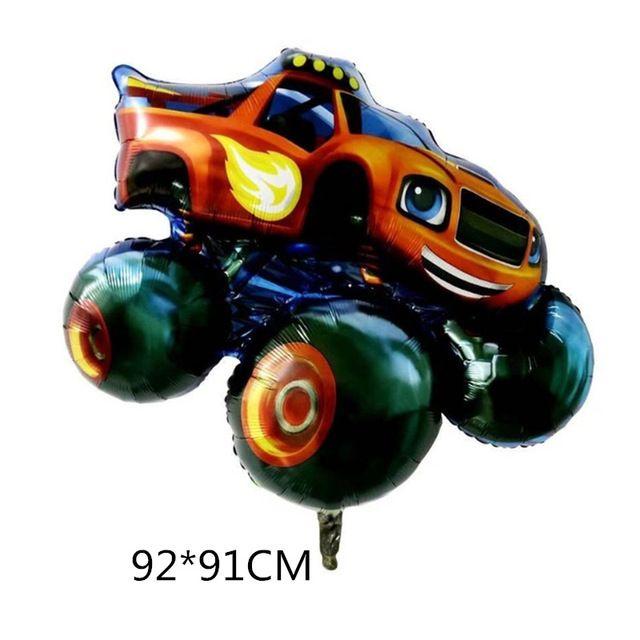 

Cartoon Blaze Shape Aluminum Film Balloon Set for Boys First Birthday Party Decoration