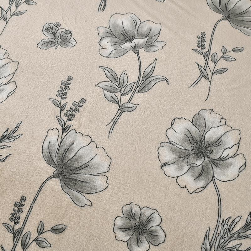 Vintage Floral Plant Pattern Throw Blanket Luxury Bed Blankets Cozy Plush Warm Home Decor Sofa Couch Chair Flannel Blanket