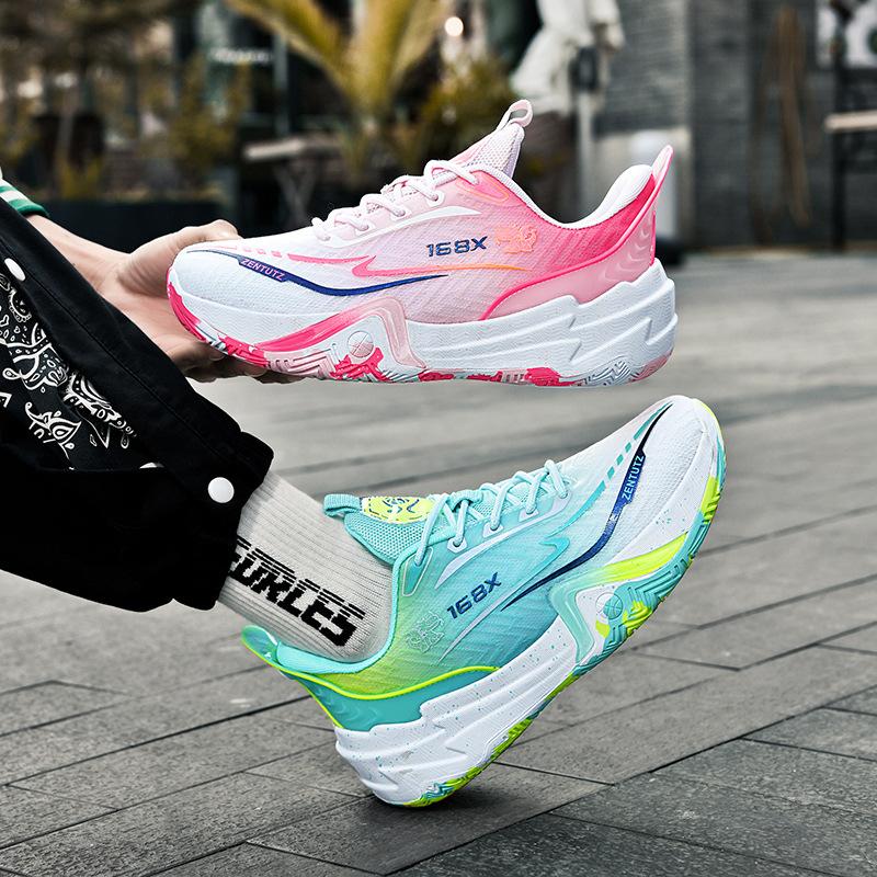 

2025 mesh basketball shoes men s and women s low-top casual running shoes, young students training and competition actual shoes 45