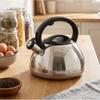 3L Stainless Steel Whistling Kettle Stove Induction Cooktop Modern Minimalist Design Food-Grade 201 Non-Electric