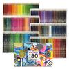 180 Colors Oil-Based Colored Pencil Set, Portable Art Drawing Pencils for Students, Beginners, Coloring, Sketching & Illustration