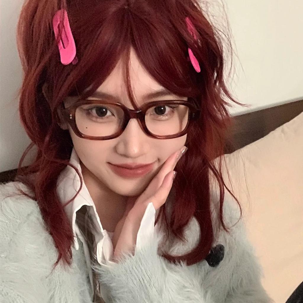 Black Plain Glasses Round Computer Glasses Pc Frame Women Men Anti Blue Light Oval Eyewear Blocking Optical Spectacle Eyeglasses