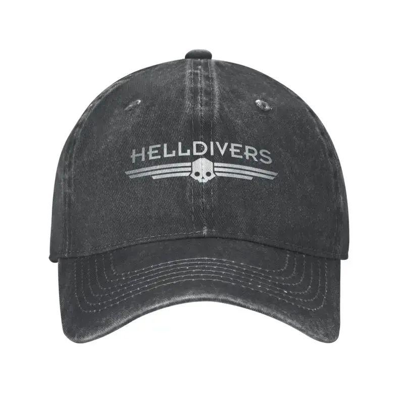 Punk Unisex Cotton Hell Divers Gameplay Baseball Cap Adult Adjustable Dad Hat Women Men Outdoor Sun Protection