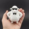 Cute Cool Sheep Figurine 3D Printed Small Lamb with Sunglasses And Bow Necktie Novelty Animal Sculpture for Home Office Desk Decor