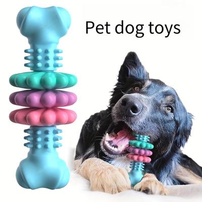 1 unidad de juguete de hueso para moler los dientes de perro ultraduradero, adecuado para perros pequeños y medianos, alivia el aburrimiento y la masticación destructiva, juguete para masticar perros